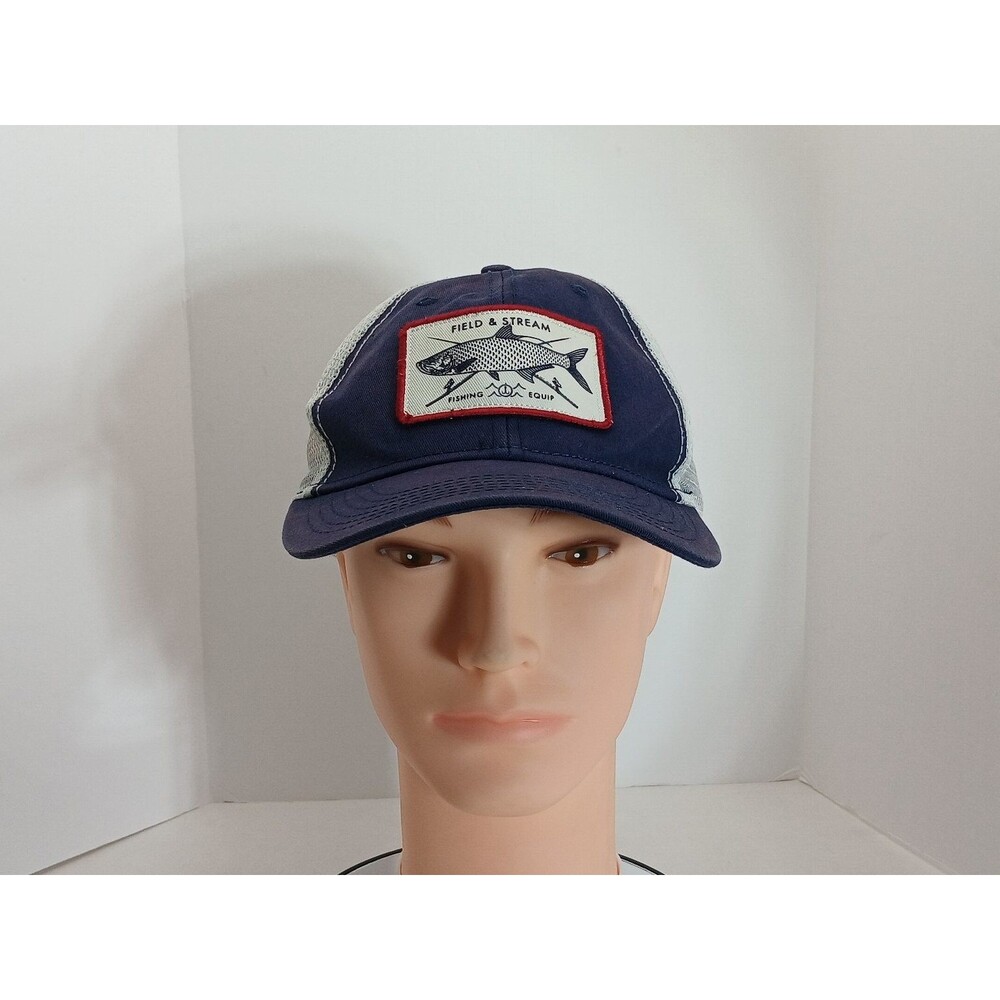 Field & Stream Trucker Hat Men's One Size Adjustable Fishing Outdoor Navy Grey